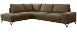 Mirjan24 Ecksofa, Braun, Metall, 5-Sitzer, L-Form,L-Form, 285x214 cm,...
