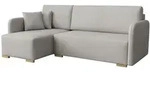 Mirjan24 Ecksofa, Grau, Holz, 5-Sitzer, L-Form,L-Form, 220x140 cm, Wohnzimmer,...