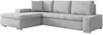 Mirjan24 Ecksofa, Hellgrau, Textil, 5-Sitzer, L-Form,Rechteckig, 265x185 cm,