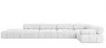 Altdecor Ecksofa, Wei&szlig;, Textil, 7-Sitzer, L-Form, 475x190 cm, Wohnzimmer,...