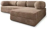 Masseno Ecksofa, Beige, Textil, 4-Sitzer, L-Form, 270x160 cm, Wohnzimmer, Sofas &