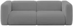 Altdecor Modulares, Platin, Kunststoff, 2-Sitzer, 228x70x89 cm, Wohnzimmer, Sofas &