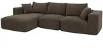 MCW Sofa-Garnitur, Braun, Textil, 276x58x154 cm, Wohnzimmer, Sofas & Couches, Sofas