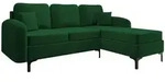 Mirjan24 Ecksofa, Gr&uuml;n, Metall, 5-Sitzer, L-Form,L-Form, 225x172 cm,...