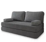 Masseno Bettsofa, Grau, Textil, 3-Sitzer, 170x86x80 cm, Wohnzimmer, Sofas & Couches,