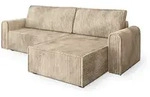 Masseno Ecksofa, Creme, Holz, 4-Sitzer, L-Form,L-Form, 275x148 cm, Wohnzimmer,...