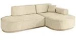 Altdecor Ecksofa, Beige, Textil, 3-Sitzer, L-Form, 243x171 cm, Wohnzimmer,...