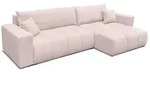 Fun M&ouml;bel Ecksofa, Creme, Textil, Ottomane rechts, 278x145 cm, Wohnzimmer,...