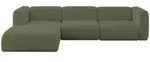 Altdecor Ecksofa, Olivgr&uuml;n, Kunststoff, 4-Sitzer, 318x179 cm, Wohnzimmer, Sofas &