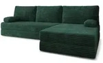 Masseno Ecksofa, Gr&uuml;n, Textil, 4-Sitzer, L-Form, 270x160 cm, Wohnzimmer, Sofas &