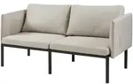 [en.casa] 2-Sitzer-Sofa, Beige, Textil, 158x69x63.5 cm, Wohnzimmer, Sofas &...