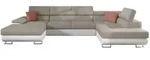 Mirjan24 Wohnlandschaft, Beige, Holz, rechts montierbar, 202x91x345 cm,...