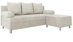 Mirjan24 Schlafsofa, Sand, Kunststoff, 3-Sitzer, Rechteckig, 192x86x80 cm,