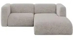 Altdecor Ecksofa, Hellgrau, Kunststoff, 2-Sitzer, 227x179 cm, Wohnzimmer, Sofas &