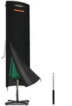 Sonnenschirm, Schwarz, Textil, 50x220x50 cm, Sonnenschutz & Sichtschutz,