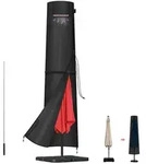 Schutzh&uuml;lle, Schwarz, Textil, 50x30x220 cm, Sonnenschutz & Sichtschutz,