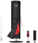 Ampelschirm, Schwarz, Kunststoff, 1x1x1 cm, Sonnenschutz & Sichtschutz,