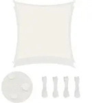 Sonnensegel, Creme, Textil, 33x24 cm, Sonnenschutz & Sichtschutz, Sonnensegel