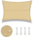 Sonnensegel, Sand, Textil, 20x35 cm, Sonnenschutz & Sichtschutz, Sonnensegel