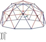 tectake Kletterger&uuml;st, Mehrfarbig, Metall, 305x158x305 cm, Outdoor Spielzeug,