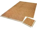 tectake Schutzmattenset, Eiche Artisan, Kunststoff, 246x362 cm, Teppiche & B&ouml;den,