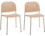 Beliani Esszimmerstuhl, Beige, Metall, 51x81x50 cm, Wohnzimmer, Sessel