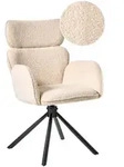 Beliani Esszimmerstuhl, Beige, Textil, 60x93x68 cm, Wohnzimmer, Sessel