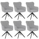 MCW Esszimmerstuhl, Hellgrau, Textil, 63x93x70 cm, Esszimmer, St&uuml;hle,