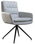 Kawola Drehstuhl, Hellblau, Textil, 58x90x52 cm, Esszimmer, St&uuml;hle,