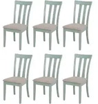MCW Esszimmerstuhl, Gr&uuml;n, Beige, Holz, 42x96x58 cm, Esszimmer, St&uuml;hle,