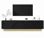 Okwish Tv-Lowboard, Schwarz, Holzwerkstoff, 40x41.5x175 cm, Wohnzimmer,...
