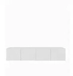Masseno Lowboard, Wei&szlig;, Holzwerkstoff, 200x41x40 cm, Wohnzimmer, Wohnw&auml;nde,