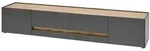Modante Lowboard, Eiche Wotan, Anthrazit, Kunststoff, 2 Schublade(n) Schubladen,