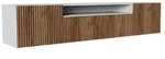 Masseno Lowboard, Wei&szlig;, Eiche, Holzwerkstoff, 200x41x40 cm, Wohnzimmer,...