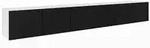 Masseno Lowboard, Wei&szlig;, Schwarz, Holzwerkstoff, 300x41x40 cm, Wohnzimmer,