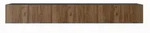 Masseno Lowboard, Schwarz, Eiche, Holzwerkstoff, 300x41x40 cm, Wohnzimmer,