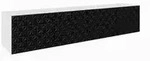 Masseno Lowboard, Wei&szlig;, Schwarz, Holzwerkstoff, 200x41x40 cm, Wohnzimmer,