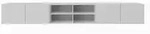Masseno Lowboard, Wei&szlig;, Holzwerkstoff, 300x41x40 cm, Wohnzimmer, Wohnw&auml;nde,