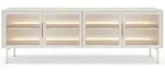 Selsey Tv-Lowboard, Taupe, Metall, 4 F&auml;cher, Rechteckig, 181.3x61.6x39.3 cm,