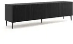 Petits-meubles Tv-M&ouml;bel, Schwarz, Holzwerkstoff, 200x56x42 cm, Wohnzimmer, TV