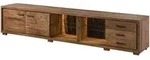 Massivmoebel24 Tv-Board, Natur, Holz, Echtholz,Akazie, 2 F&auml;cher, 3 Schubladen,