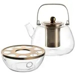 Leonardo Living Teekanne, Transparent, Glas, Kaffee & Tee, Kannen, Teekannen