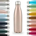 Blumtal Thermosflasche, Altrosa, Metall, 0.75 L, Zylindrisch, h&auml;lt warm, Kaffee &
