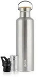 Blumtal Trinkflasche, Edelstahl, Metall, 0.75 L, Zylindrisch, Einhandbedienung,