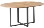 Beliani Esstisch, Braun, Holzwerkstoff, 6-Sitzer, Rund, 120x75x120 cm,...