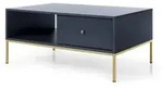 Masseno Couchtisch, Blau, Holzwerkstoff, 2 Schubladen, Rechteckig,...