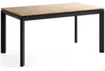 WFL Group Esstisch, Eiche Wotan, Metall, Nachbildung, 12-Sitzer,