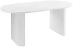 Beliani Esstisch, Wei&szlig;, Holzwerkstoff, Oval, 90x76x180 cm, Esszimmer, Tische,