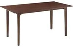 Beliani Esstisch, Dunkelbraun, Holzwerkstoff, 6-Sitzer, Rechteckig, 90x77x160...