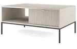 Bettso Couchtisch, Kaschmir, Schwarz, Metall, 1 Schubladen, 104x46x68 cm, Wohnzimmer,